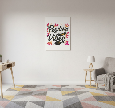 Office poster positive mind positive vibes - TenStickers
