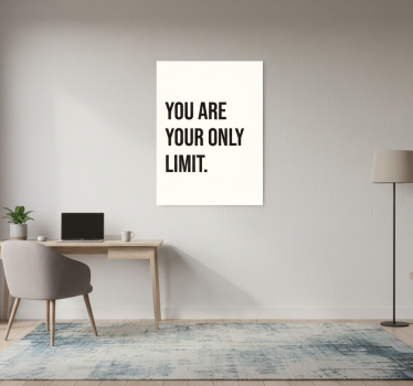 Office poster you are your only limit - TenStickers