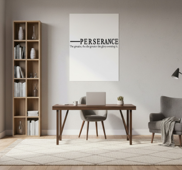 Perseverance office poster - TenStickers