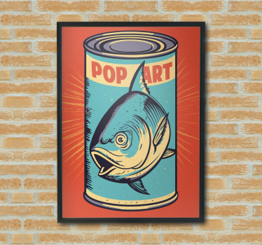 Pop art poster tuna can print - TenStickers