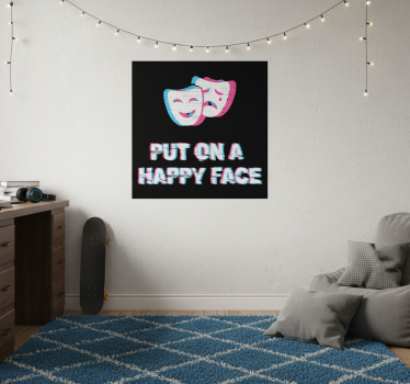 Poster for teenager happy face expression - TenStickers