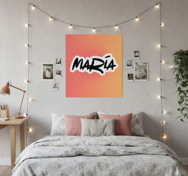 Poster for teenager personalized name art - TenStickers