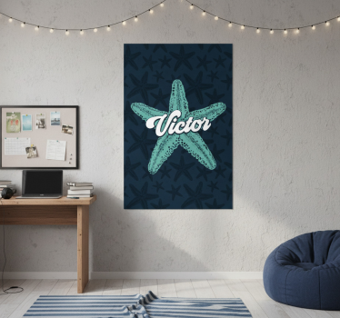Poster for teenager personalized starfish print - TenStickers
