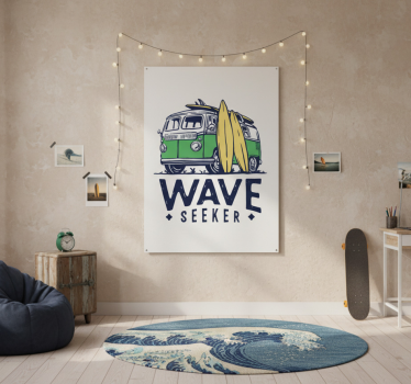 Poster for teenager surfer van - TenStickers