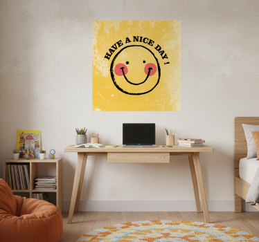 Poster for teenager with a cheerful smiley design - TenStickers