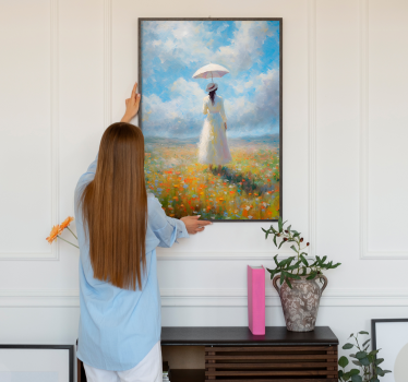 Printemps impressionism woman design art poster - TenStickers