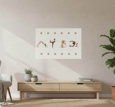 Quote poster yoga poses sequence - TenStickers
