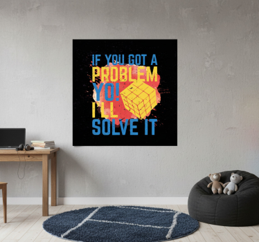 Rubik's cube quote poster for teenager - TenStickers