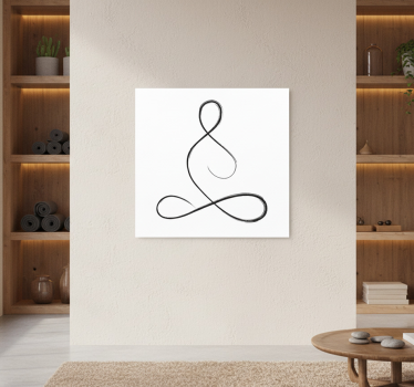 Sports poster breath yoga design - TenStickers