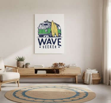 Sports poster surfing adventure - TenStickers