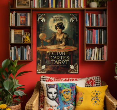 Tarot readings vintage poster - TenStickers