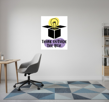 Think outside the box office poster - TenStickers