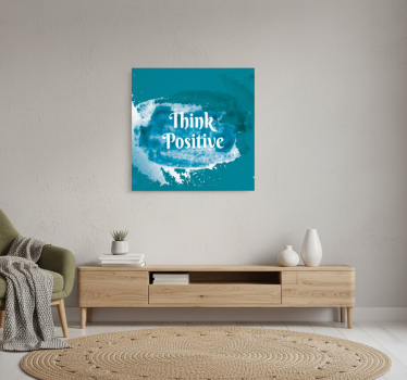 Think positive quote poster - TenStickers