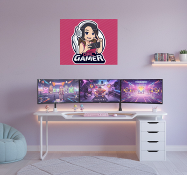 Video game poster for female gamers - TenStickers