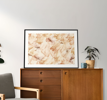 Watercolor with white frame abstract wall poster - TenStickers