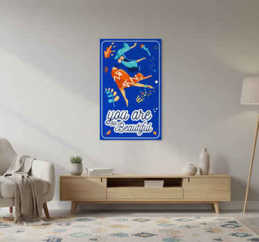 You are so beautiful quote poster - TenStickers