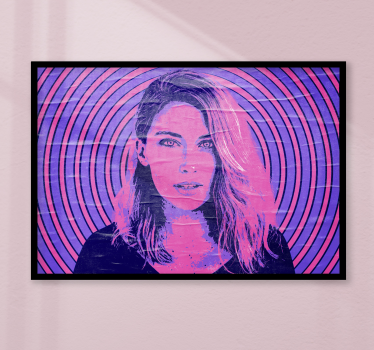 Pop art photo customisable poster - TenStickers