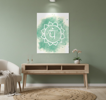 Zen poster beautiful heart chakra design - TenStickers