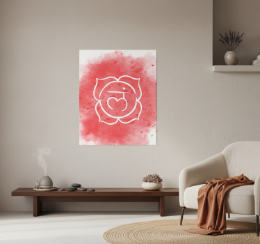 Zen poster of the beautiful root chakra symbol - TenStickers