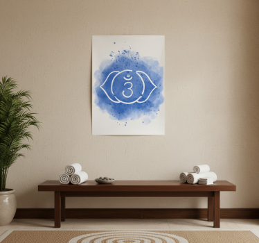 Zen poster third eye chakra symbol art print - TenStickers