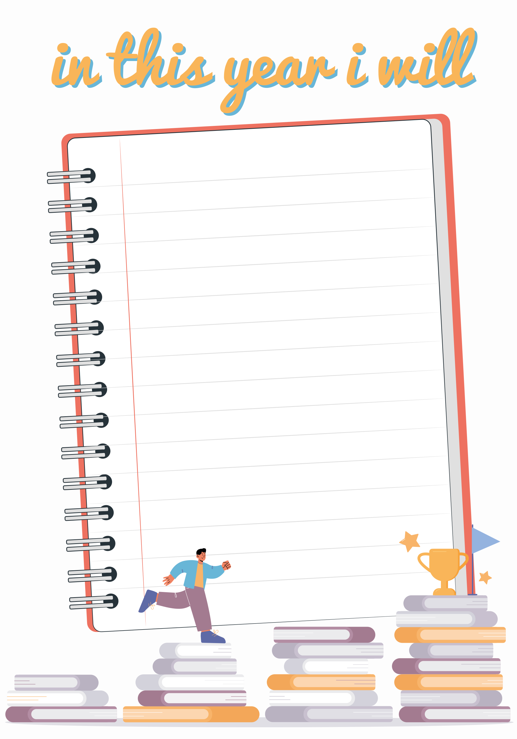 Goals of the year poster - TenStickers