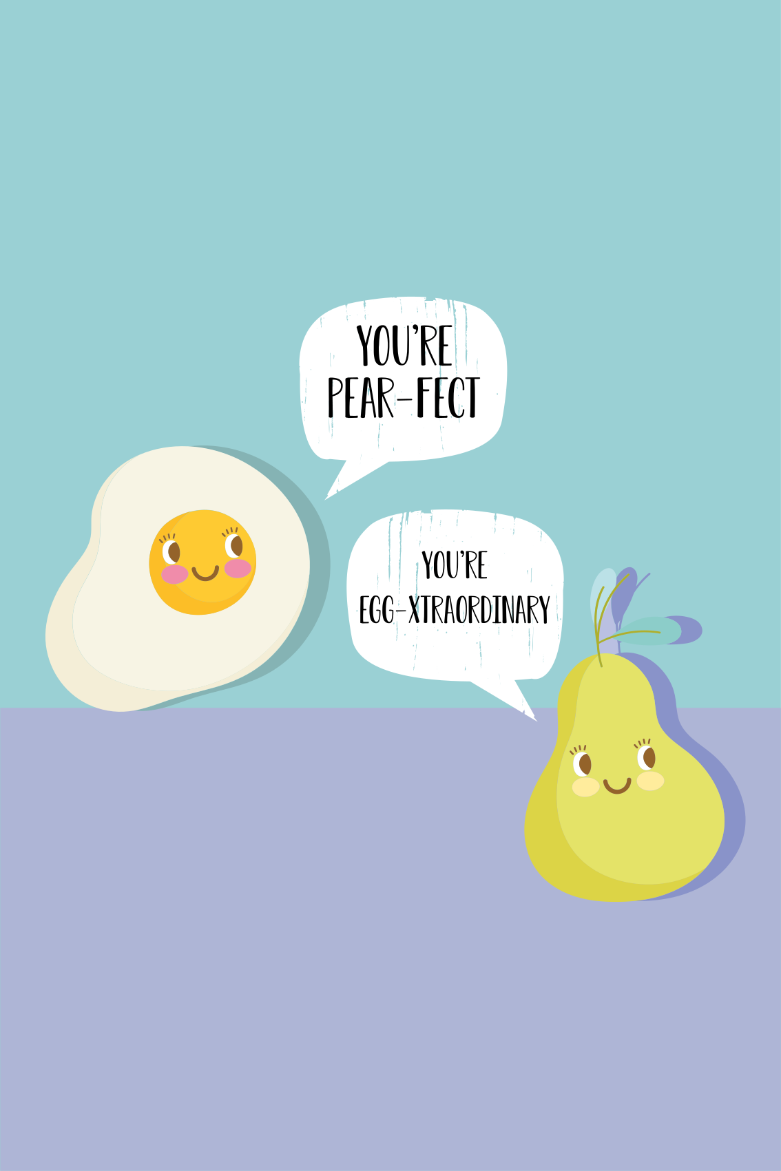 Egg-cellent pear kitchen poster - TenStickers