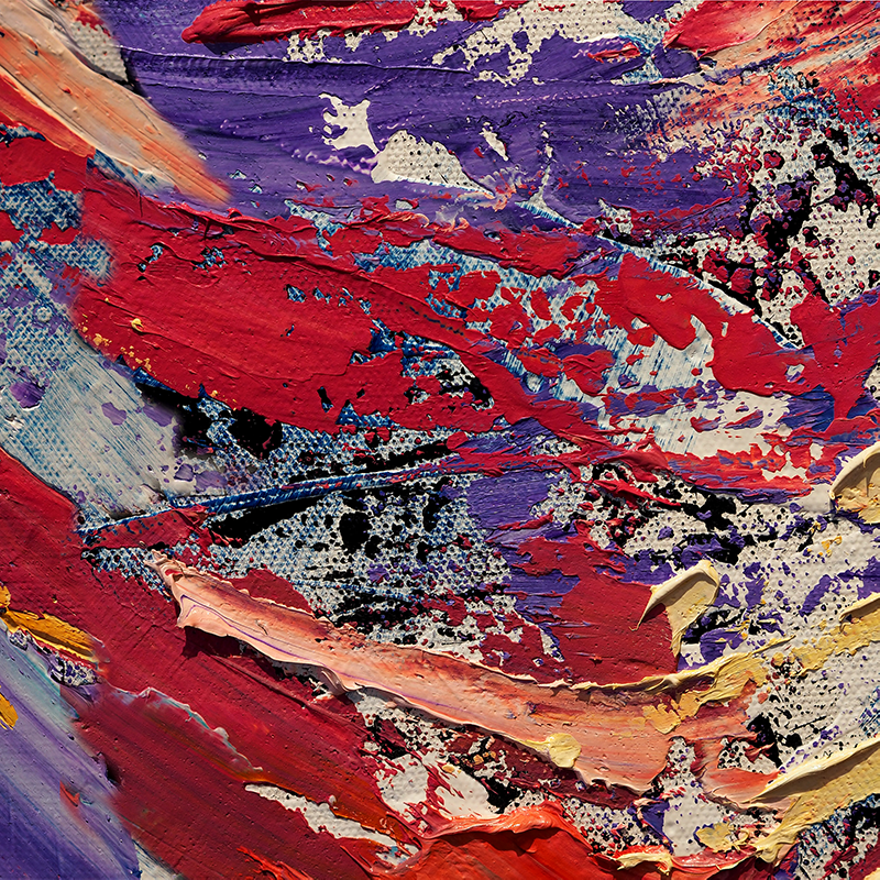 Living room poster splash of color painting - TenStickers