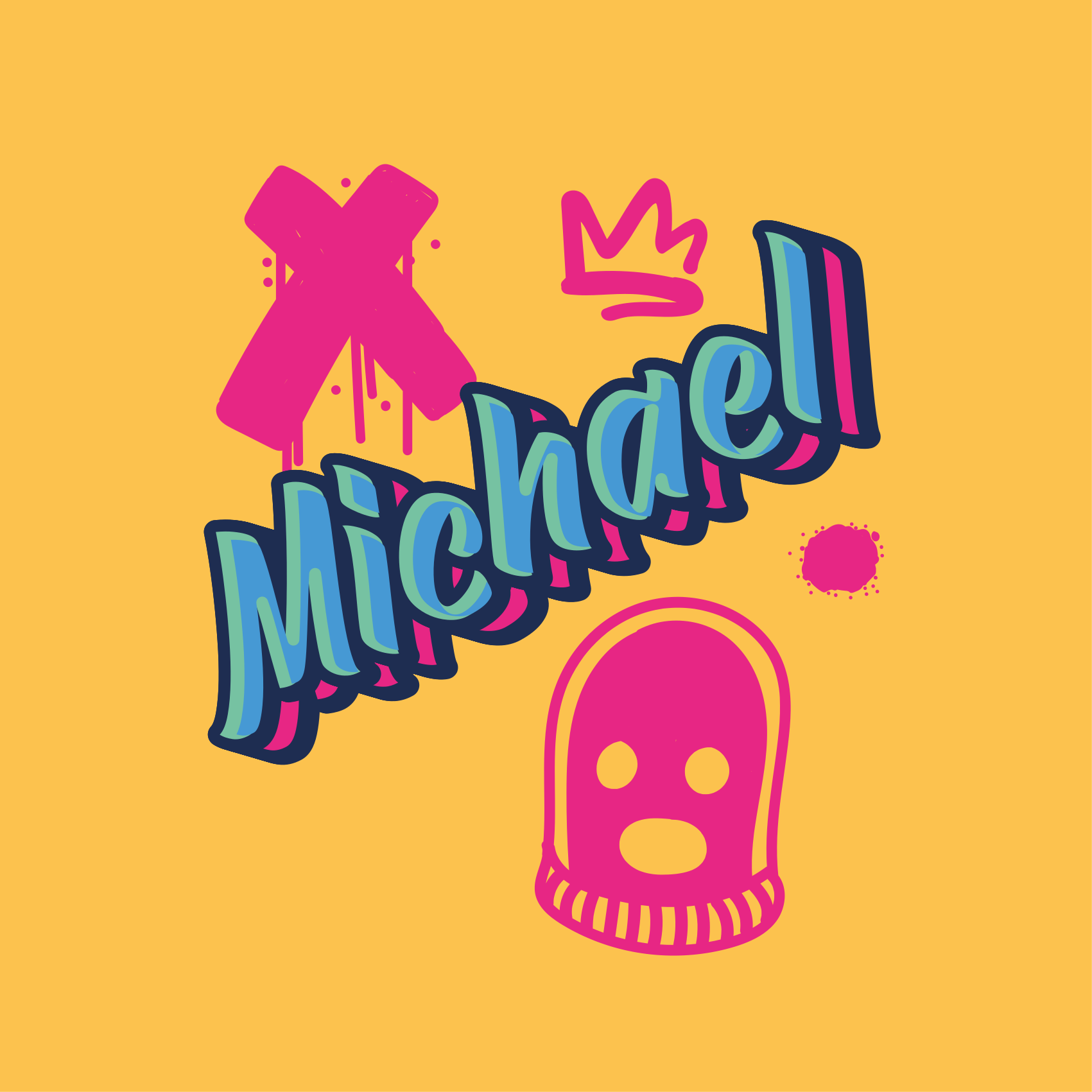 Poster for teenager bold lettering design - TenStickers