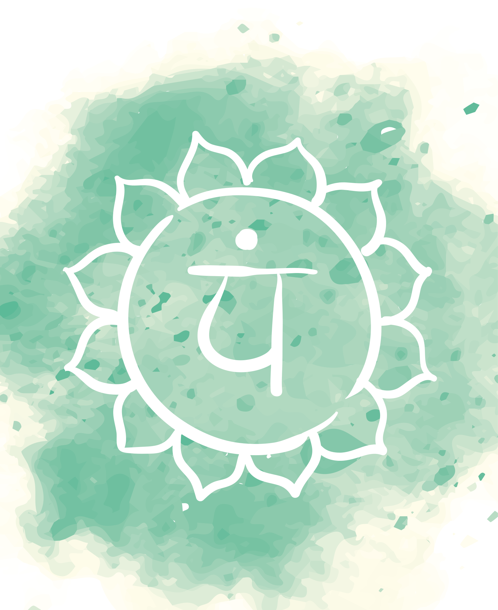 Zen poster beautiful heart chakra design - TenStickers