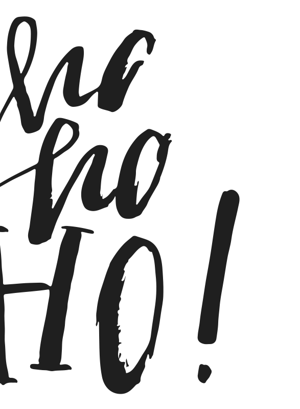 Christmas poster ho ho ho! - TenStickers