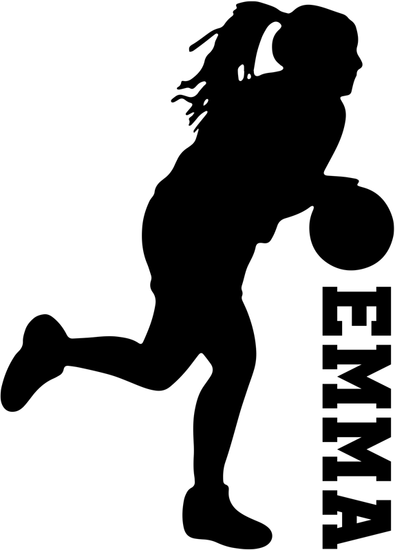 Basketball poster player with name - TenStickers