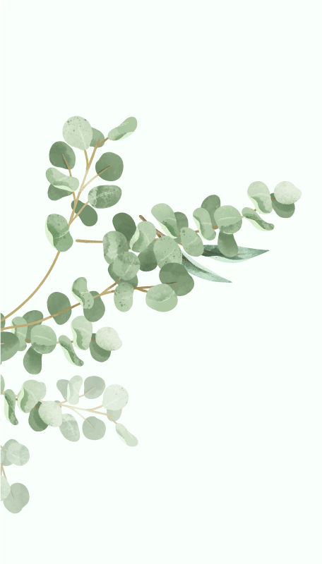Plant poster with boho leaf design - TenStickers