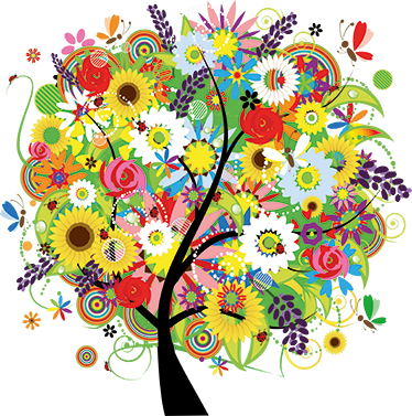 Tree poster summer tree vinyl decal - TenStickers