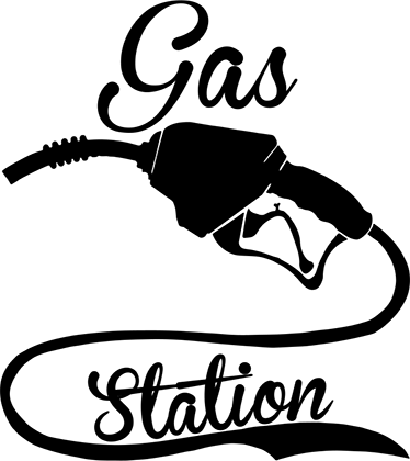 Vintage poster gas station wall decor - TenStickers