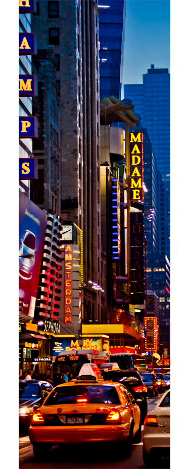 Landscape poster times square fridge vinyl decal - TenStickers