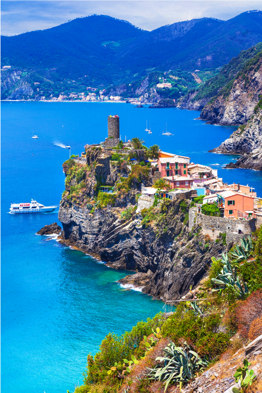 Landscape poster of realistic italian cinque terre - TenStickers