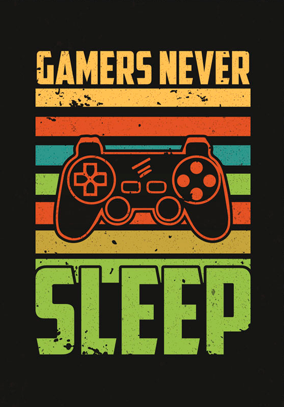 Video game poster in retro style - TenStickers