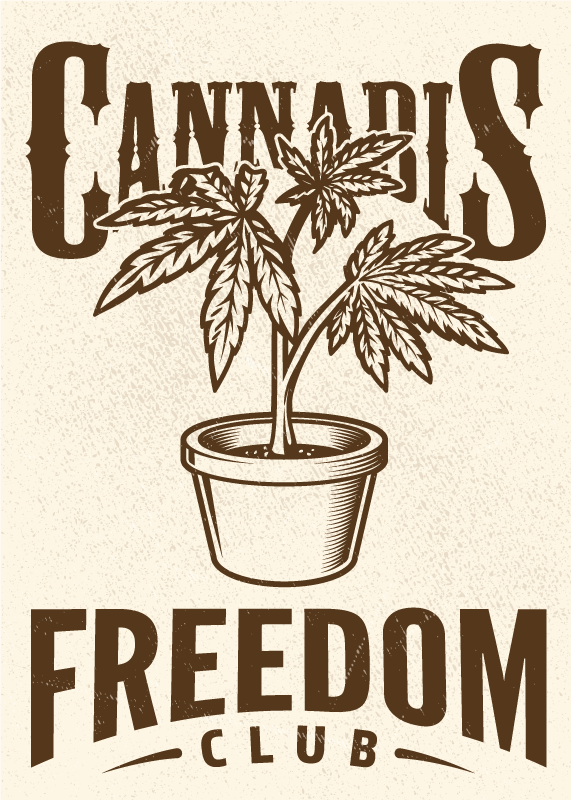 Quote poster cannabis community - TenStickers