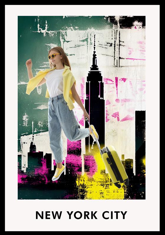 New York Collage living room poster - TenStickers