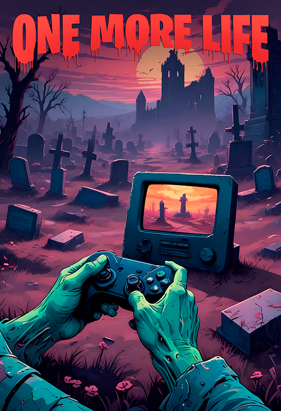 One more life" video game poster - TenStickers