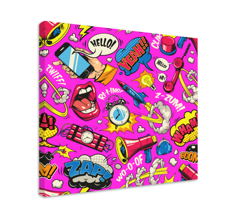 Bright Cartoon canvas art prints - TenStickers