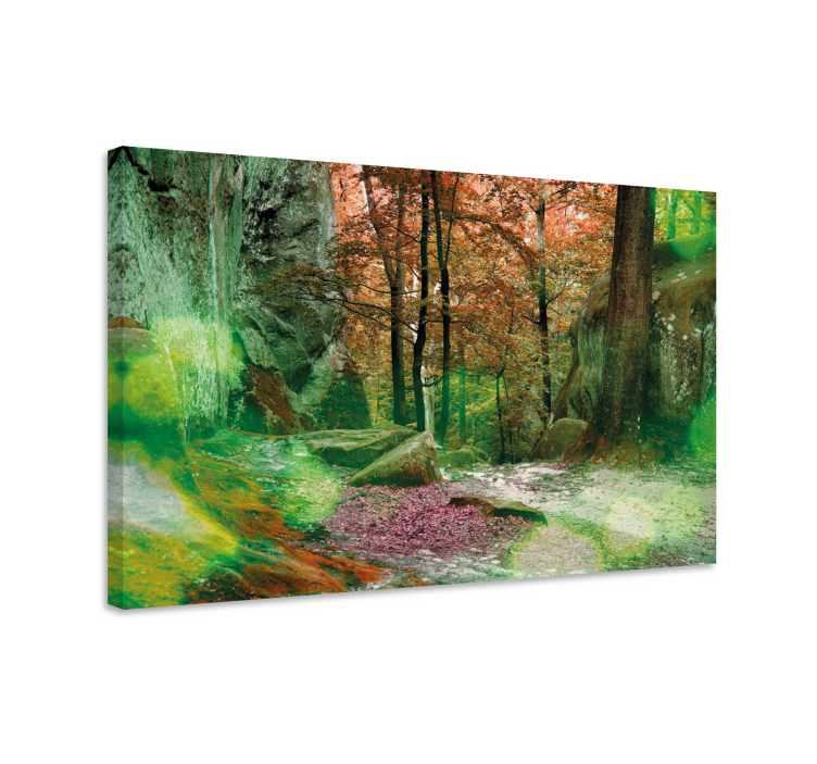 Landscape canvas forest pathway scene - TenStickers
