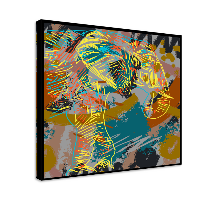 Elephant wallart contemporary elephant drawing - TenStickers