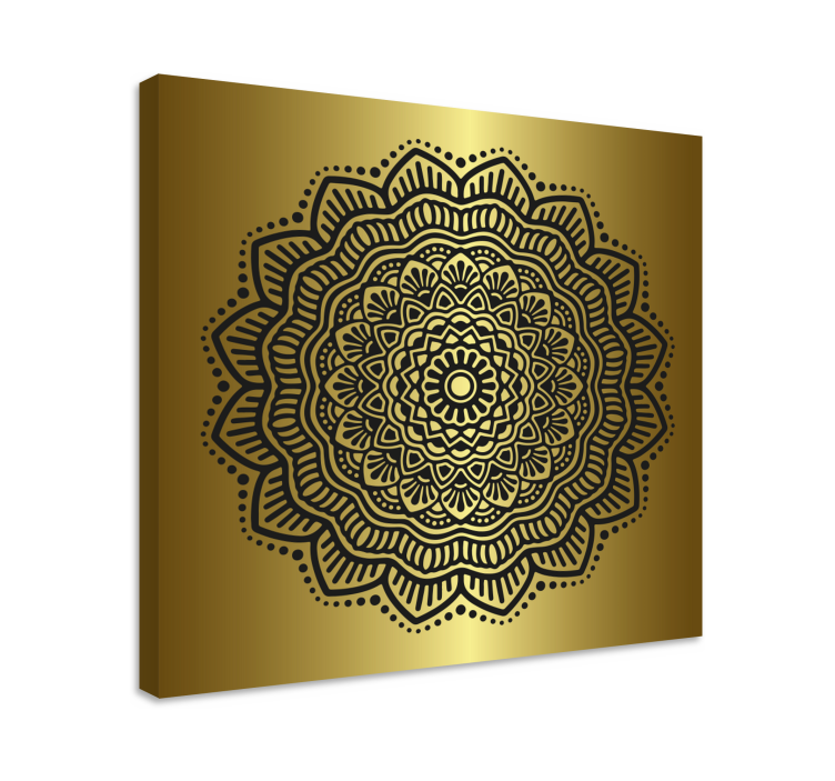 Mandala entrance hall canvas art - TenStickers
