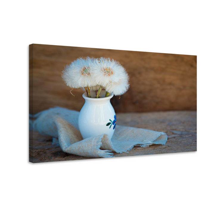 Flowers canvas dandelion puff bouquet - TenStickers