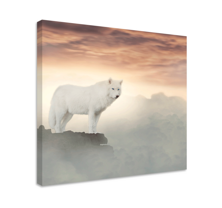 Dog wall art majestic arctic wolf - TenStickers