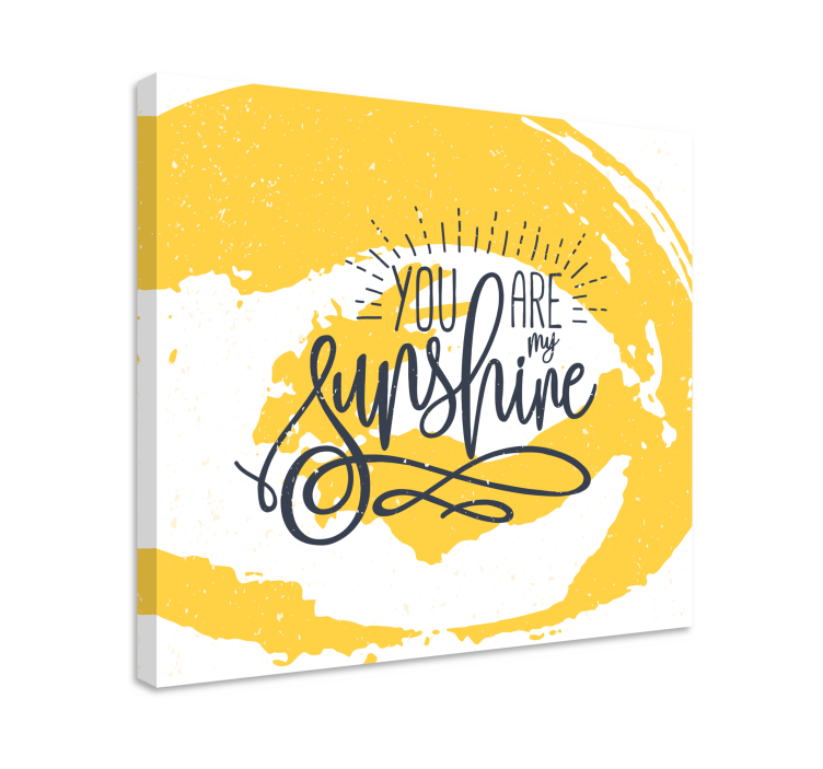 Song my Sunshine Music canvas art - TenStickers