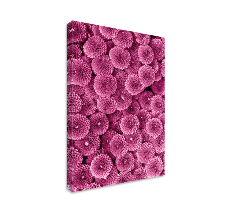 Beautiful pink flowers flower canvas - TenStickers