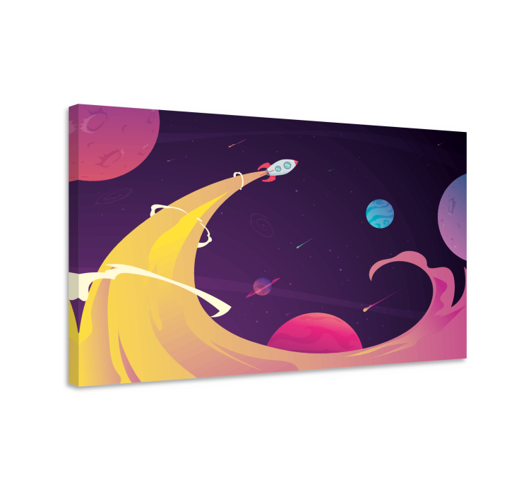 Videgoames canvas rocket launching adventure - TenStickers