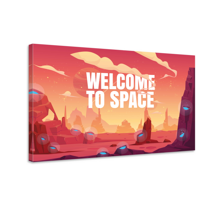 Videgoames canvas welcome to space - TenStickers